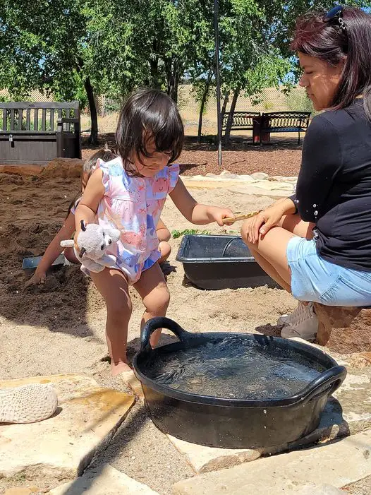 A little water play