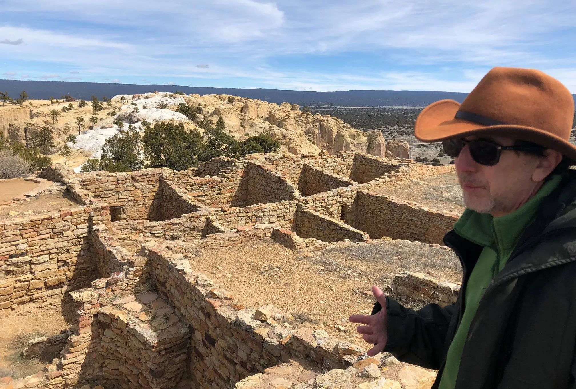 David visiting ancient ruins in more recent years.