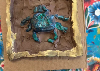 sculpture of crab