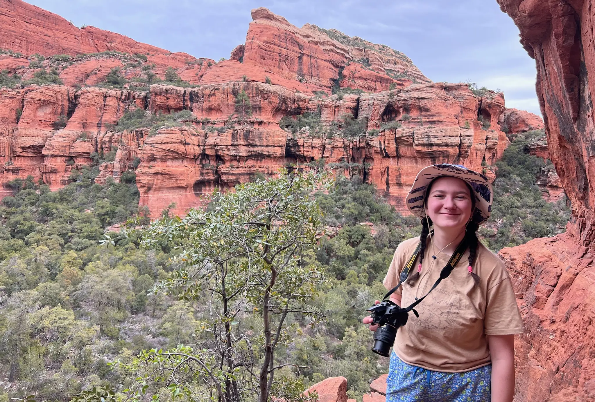 David’s daughter, Lenny, in Sedona
